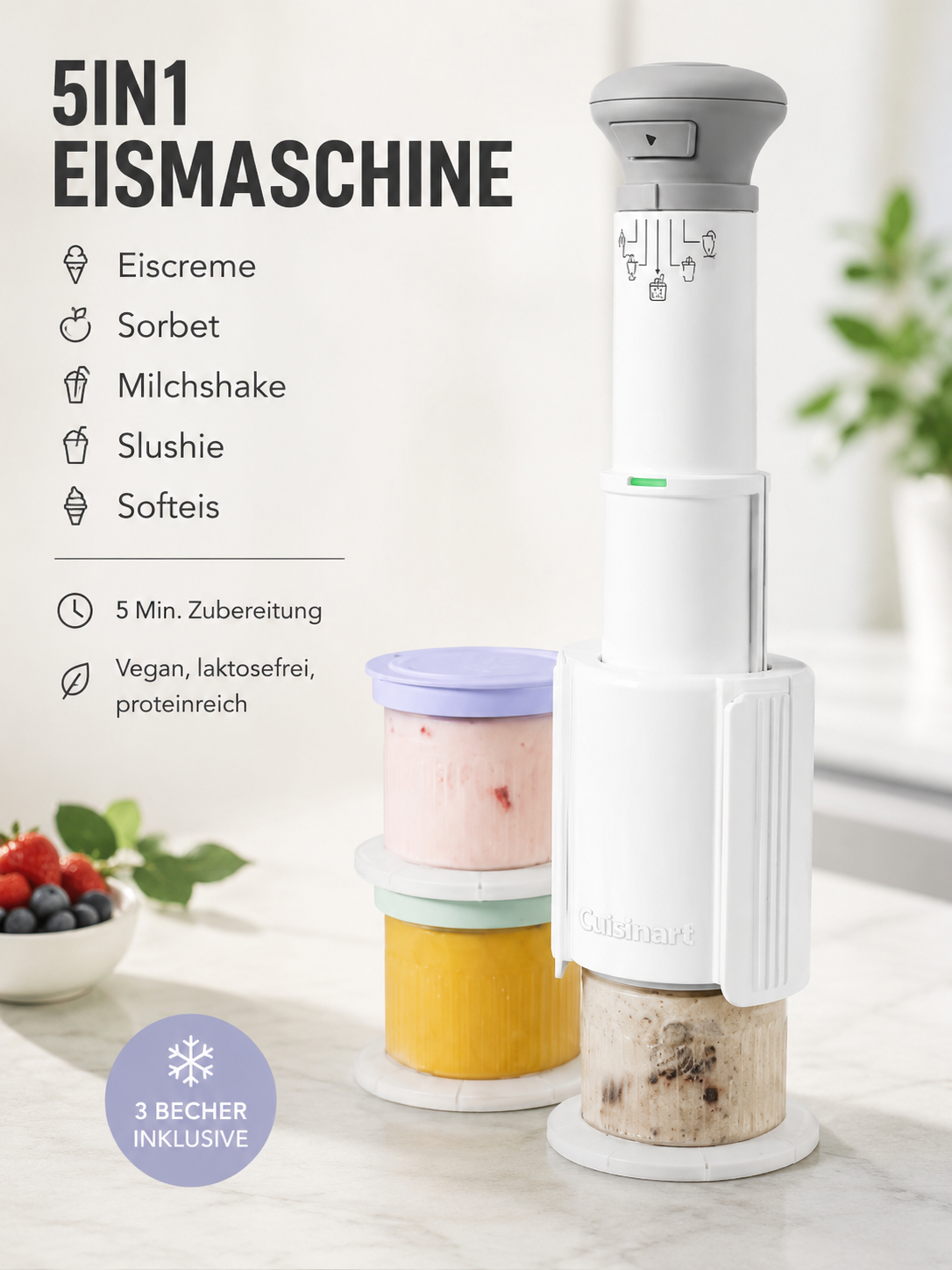 Cuisinart FreezeWand ICEFD10E 5-in-1 Eismaschine